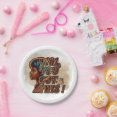 7" Ronde papieren Bord – Meisje, je hebt dit! (Feest)