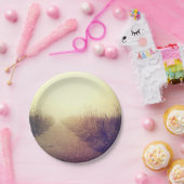 7" Ronde Papieren Bordjes Zonsopgang Pad Looproute (Feest)