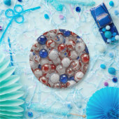 7" Round Paper Plate Papieren Bordje (Feest)