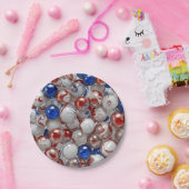 7" Round Paper Plate Papieren Bordje (Feest)