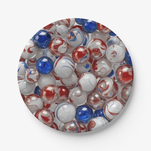 7" Round Paper Plate Papieren Bordje (Voorkant)