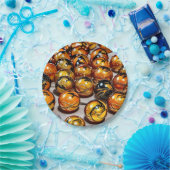 7" Round Paper Plate Papieren Bordje (Feest)