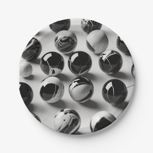 7" Round Paper Plate Papieren Bordje (Voorkant)