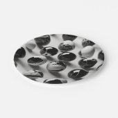 7" Round Paper Plate Papieren Bordje (Gekanteld)