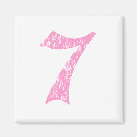 #7 Roze Olde Engels Magneet (Voorkant)