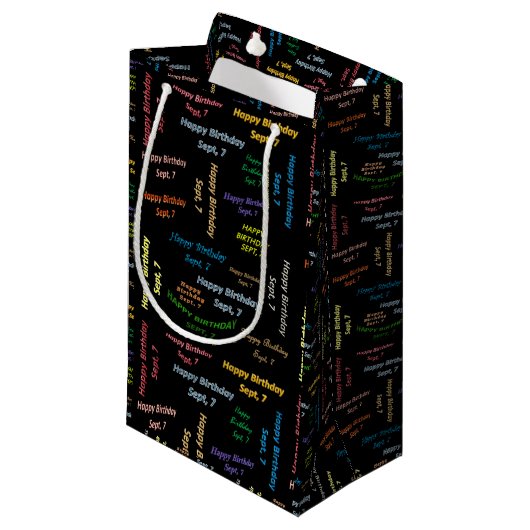 7 september, cadeautas (Voorkant Gekanteld)