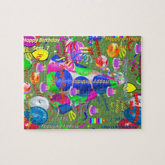 7 september Jigzaag Puzzle Legpuzzel (Horizontaal)