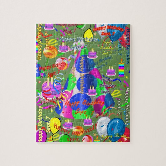 7 september Jigzaag Puzzle Legpuzzel (Verticaal)