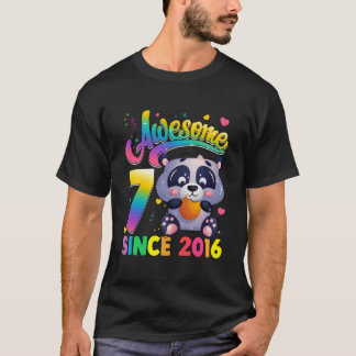 7 Sinds 2016 Panda 7Th T-shirt