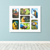 7 Sjabloon Foto installagram Familie Memories Canvas Afdruk (Insitu (Houten vloer))