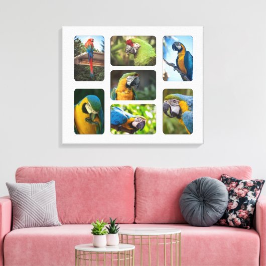 7 Sjabloon Foto installagram Familie Memories Canvas Afdruk (Insitu (Woonkamer))