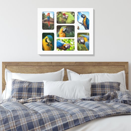 7 Sjabloon Foto installagram Familie Memories Canvas Afdruk (Insitu (Slaapkamer))