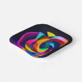 7" Square Paper Plate Papieren Bordje (Gebogen)