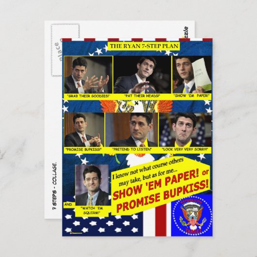 7 STAPPEN - Briefkaart (Voorkant / Achterkant)