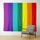 7 Strepen Regenboog Pride Vlag Wandkleed (In Situ (horizontaal))