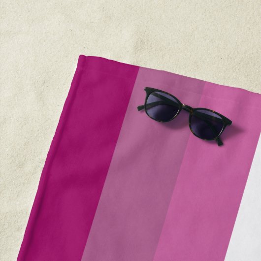 7 Stripe Lesbische Sunset Pride Flag Strandlaken (In situ)