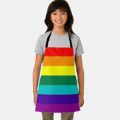 7-Stripe Rainbow Pride Flag  Schort (Insitu)