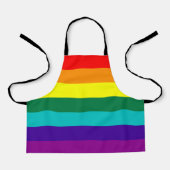 7-Stripe Rainbow Pride Flag  Schort (Voorkant)