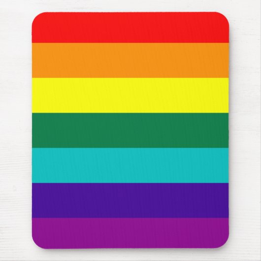 7-Stripe regenboogvlag Muismat (Voorkant)