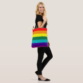 7-Stripe regenboogvlag  Tote Bag (Op model)