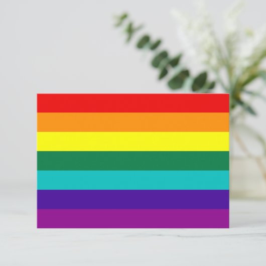 7 Stripes Rainbow Gay Pride Flag (Staand voorkant)