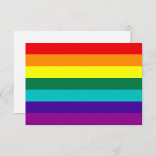 7 Stripes Rainbow Gay Pride Flag (Voorkant / Achterkant)