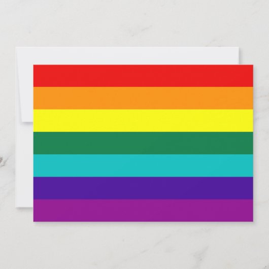 7 Stripes Rainbow Gay Pride Flag (Voorkant)