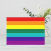 7 Stripes Rainbow Gay Pride Flag (Staand voorkant)