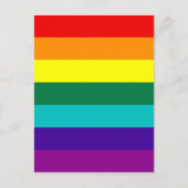 7 Stripes Rainbow Gay Pride Flag Briefkaart (Voorkant)
