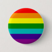 7 Stripes Rainbow Gay Pride Flag Button (Voorkant)
