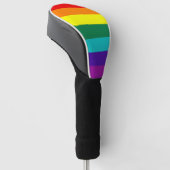 7 Stripes Rainbow Gay Pride Flag Golfheadcover (Schuin)
