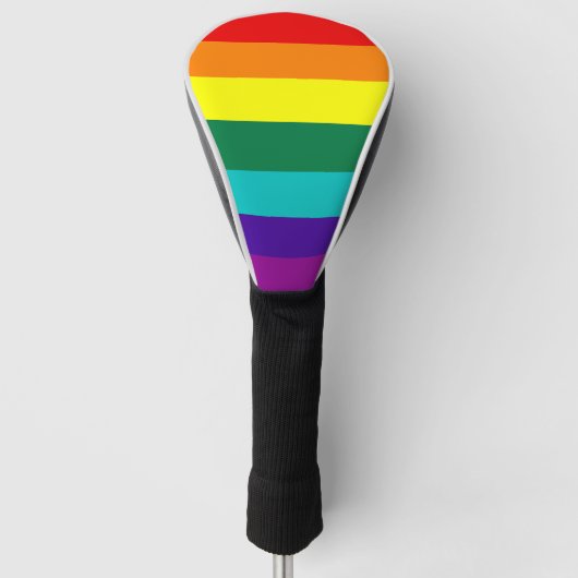 7 Stripes Rainbow Gay Pride Flag Golfheadcover (Voorkant)