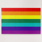 7 Stripes Rainbow Gay Pride Flag Legpuzzel (Horizontaal)
