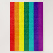 7 Stripes Rainbow Gay Pride Flag Legpuzzel (Verticaal)