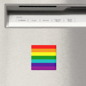 7 Stripes Rainbow Gay Pride Flag Magnet (Insitu (Vaatwasser))