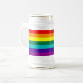 7 Stripes Rainbow Gay Pride Flag Mok (Voorkant links)