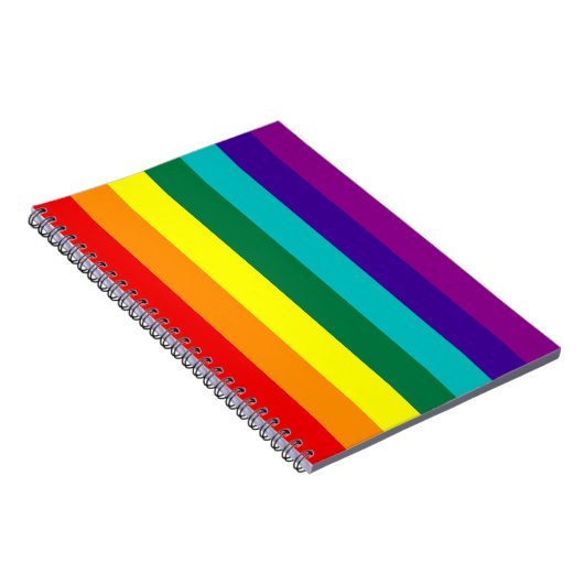 7 Stripes Rainbow Gay Pride Flag Notitieboek (Rechterzijde)