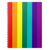 7 Stripes Rainbow Gay Pride Flag Notitieboek (Voorkant)