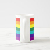 7 Stripes Rainbow Gay Pride Flag Porselein Kop (Achterkant)