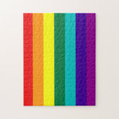 7 Stripes Rainbow Gay Pride Flag Puzzle Legpuzzel (Verticaal)