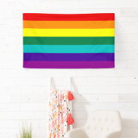 7 Stripes Rainbow Gay Pride Flag