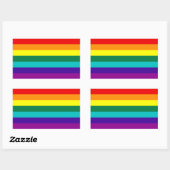 7 Stripes Rainbow Gay Pride Flag Sticker (Vel)