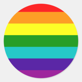 7 Stripes Rainbow Gay Pride Flag Sticker