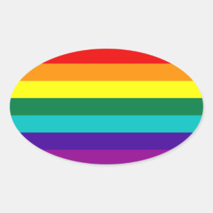 7 Stripes Rainbow Gay Pride Flag Sticker