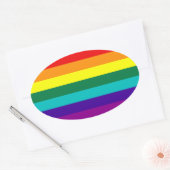 7 Stripes Rainbow Gay Pride Flag Sticker (Envelop)
