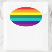 7 Stripes Rainbow Gay Pride Flag Sticker (Tas)