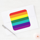 7 Stripes Rainbow Gay Pride Flag Sticker (Envelop)