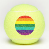 7 Stripes Rainbow Gay Pride Flag Tennisballen (Voorkant)