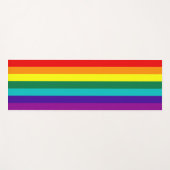 7 Stripes Rainbow Gay Pride Flag Yogamat (Voorkant (horizontaal))