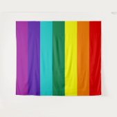 7 Stripes Rainbow Pride Flag Wandkleed (Voorkant (horizontaal))
